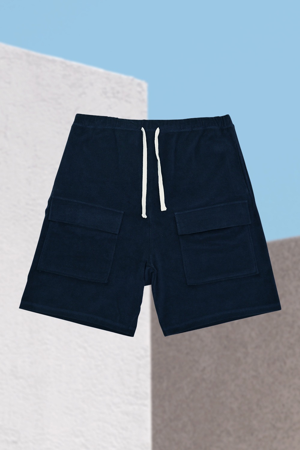 Cargo Towel Shorts (Mens)_Navy